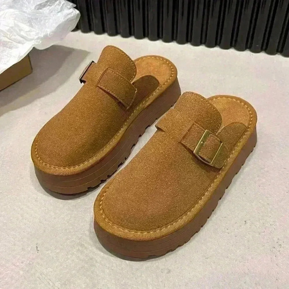 Camel Casual Women's Thick Sole Suede Leather Shoes - Picture 6 of 6